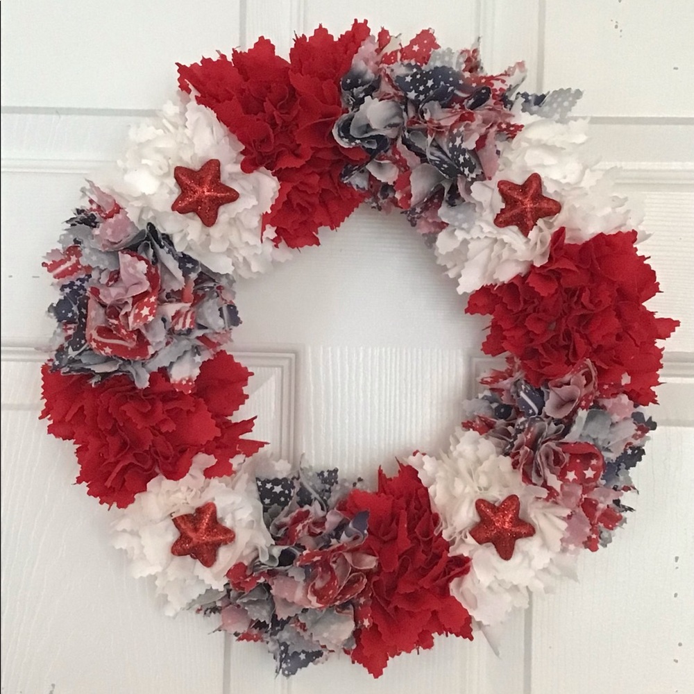 Red White and blue wreath 🇺🇸
